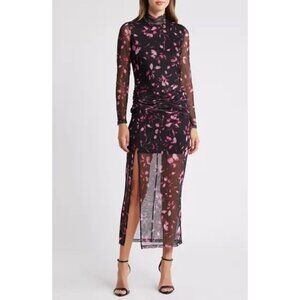 Hutch Floral Print Long Sleeve Dress Size Large NWT